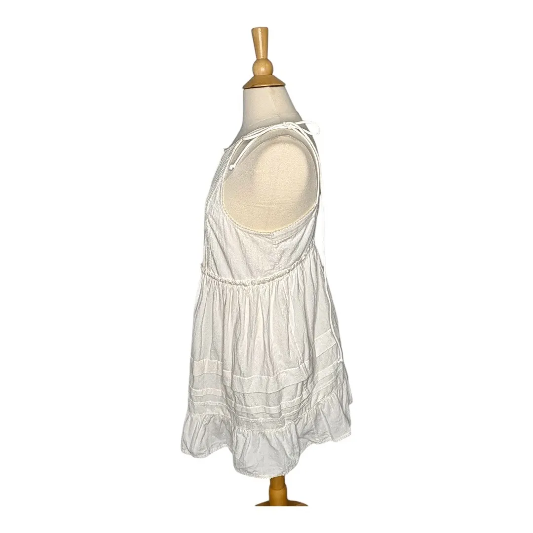 Free‎ People Desert Days Mini Dress White Sleeveless Halter Women Size Small - Image 9