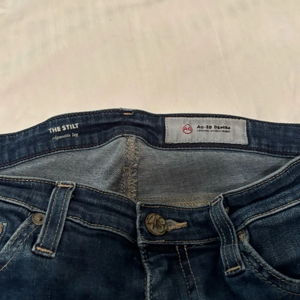 AG Adriano Goldschmied The Stilt Cigarette Skinny Jeans Size 27R - Image 4