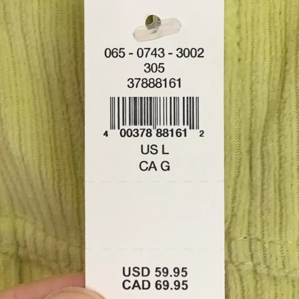 NWT Aerie Corduroy Ribbed Zip Up Bomber Jacket in Neon Green - Image 7