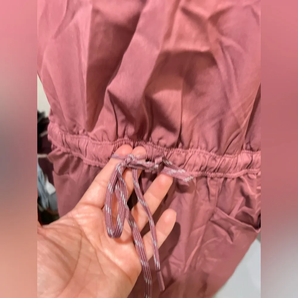 Avalanche Women's Drawstring Waist Short Sleeve Woven Dress With Pockets size L - Image 16