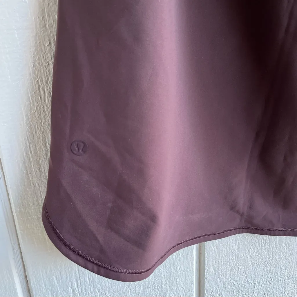 Lululemon On The Fly Skirt 21" in Purple Black Satin Size 8 - Image 6