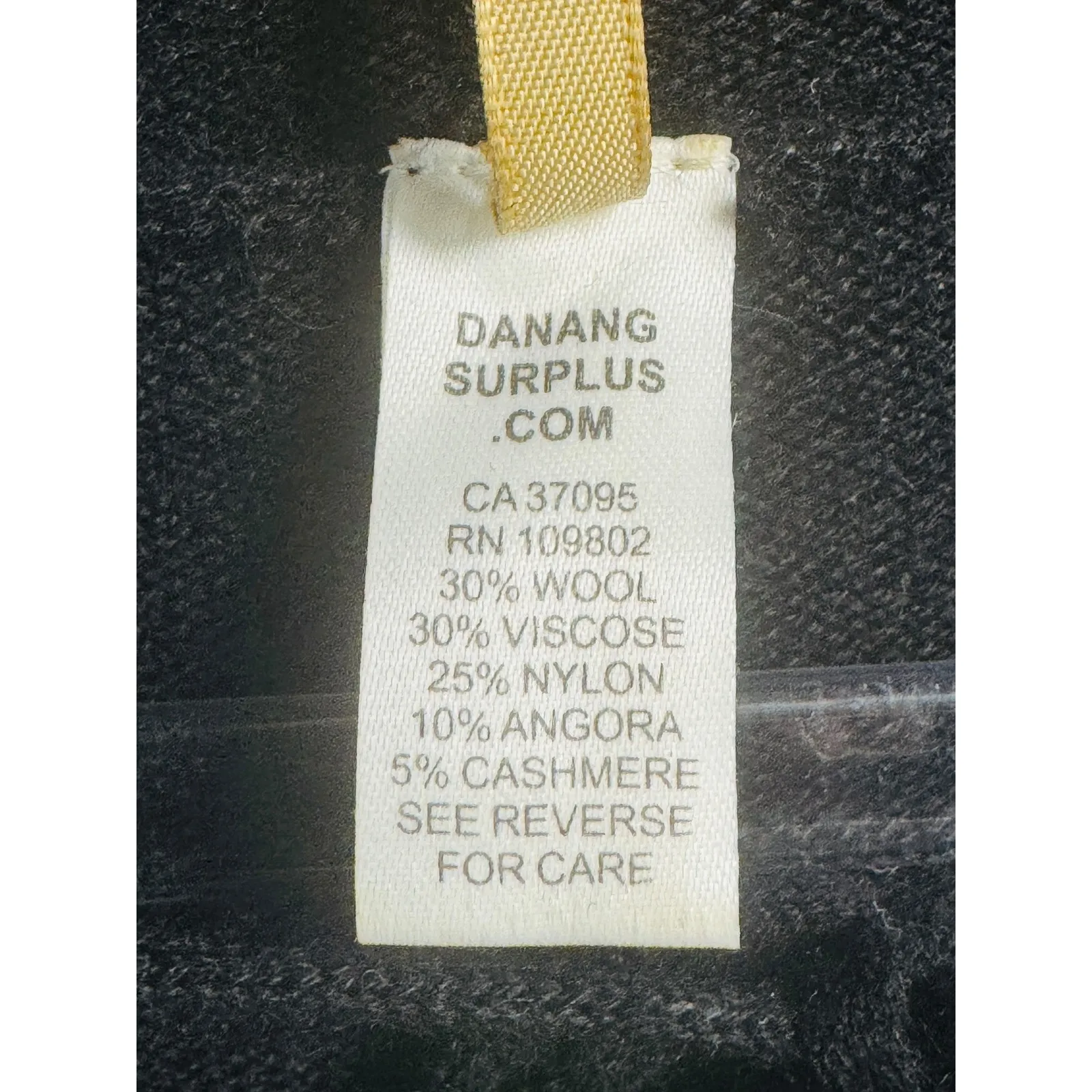 Da Nang Surplus M wool cashmere alpaca blend poncho cozy oversized boho art - Image 4