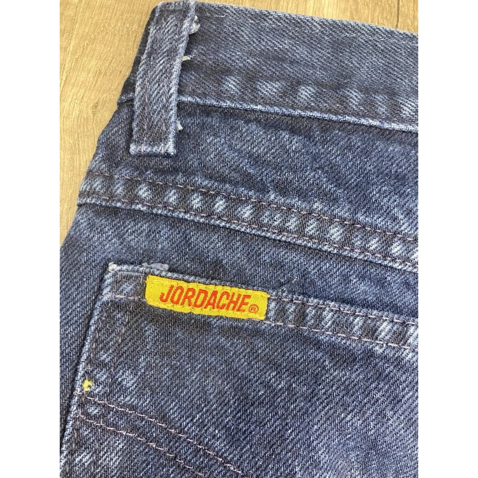 Y2K Jordache Womens 9/10 High Rise Tapered Dark Blue Jeans 26x30 USA 90s Grunge - Image 4
