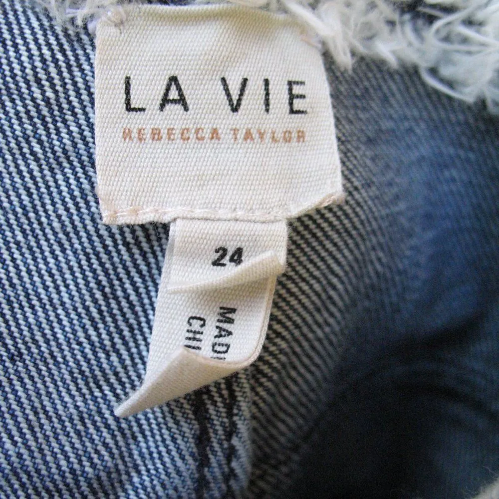 Rebecca Taylor High Rise  Wide Leg Jeans - Image 10