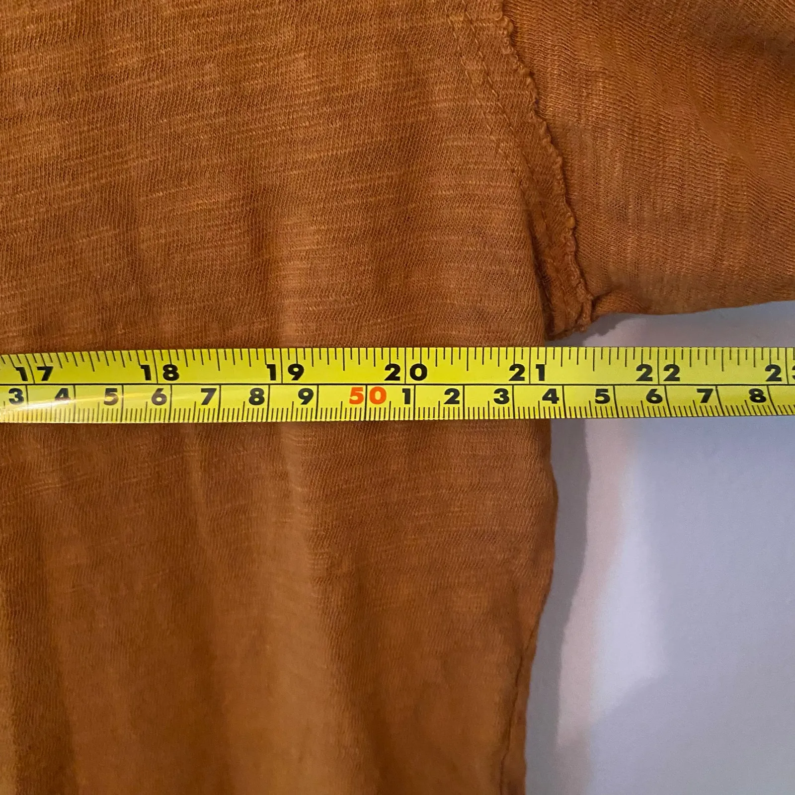 We The Free Burnt Orange Long Sleeve Oversized Shirt Loungewear Women's size XS - Image 6