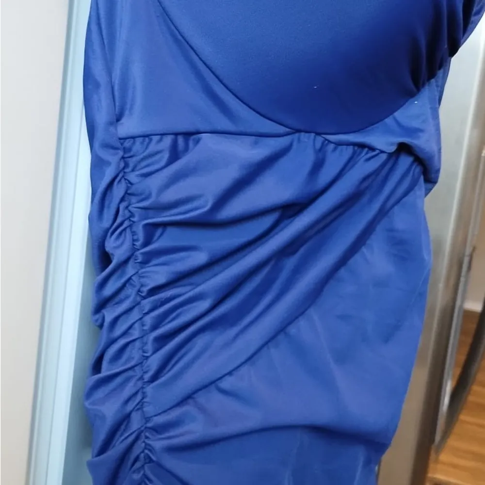 Victoria’s Secret Blue The Unforgettable One Piece Halter Swimsuit Women’s 40 C - Image 5