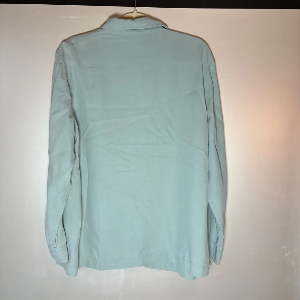 REI Women Light Blue Button - Image 2