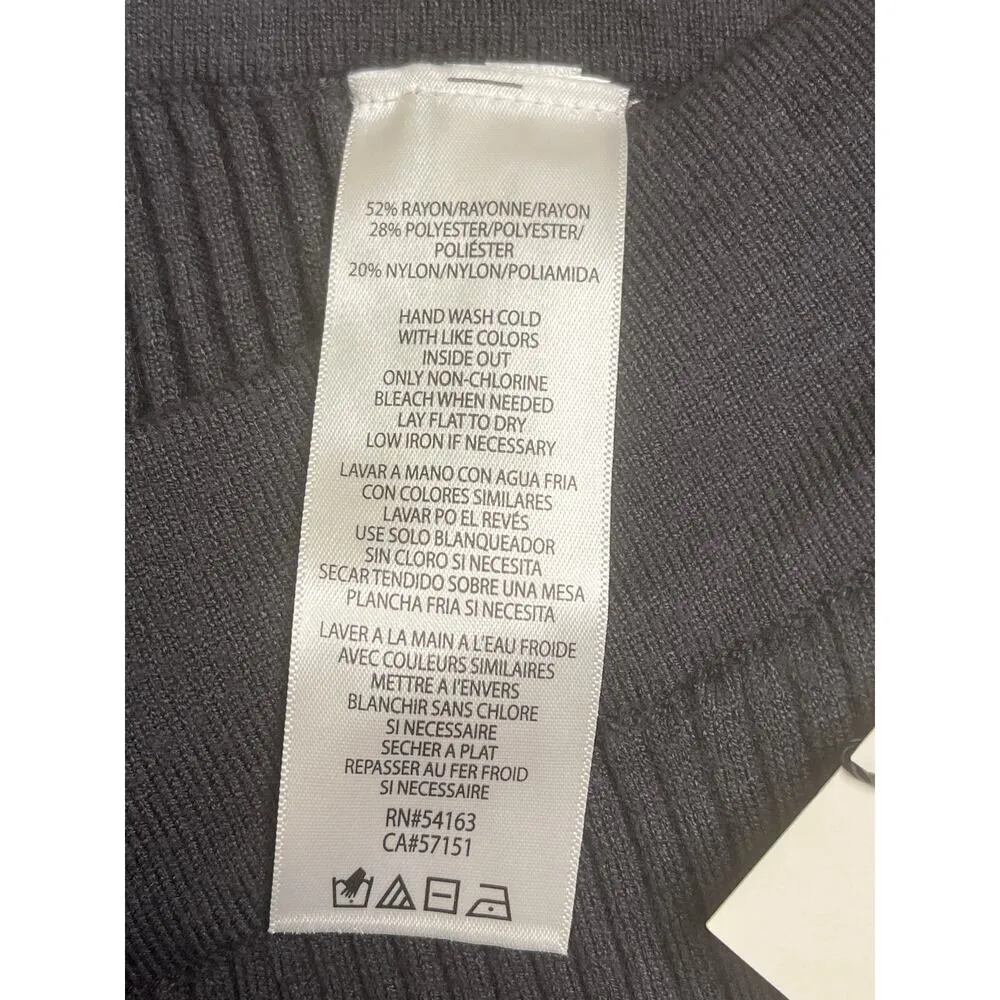 Calvin Klein Jeans Soft Ribbed Knit Joggers & mockneck top gray SET, size M, NWT - Image 4