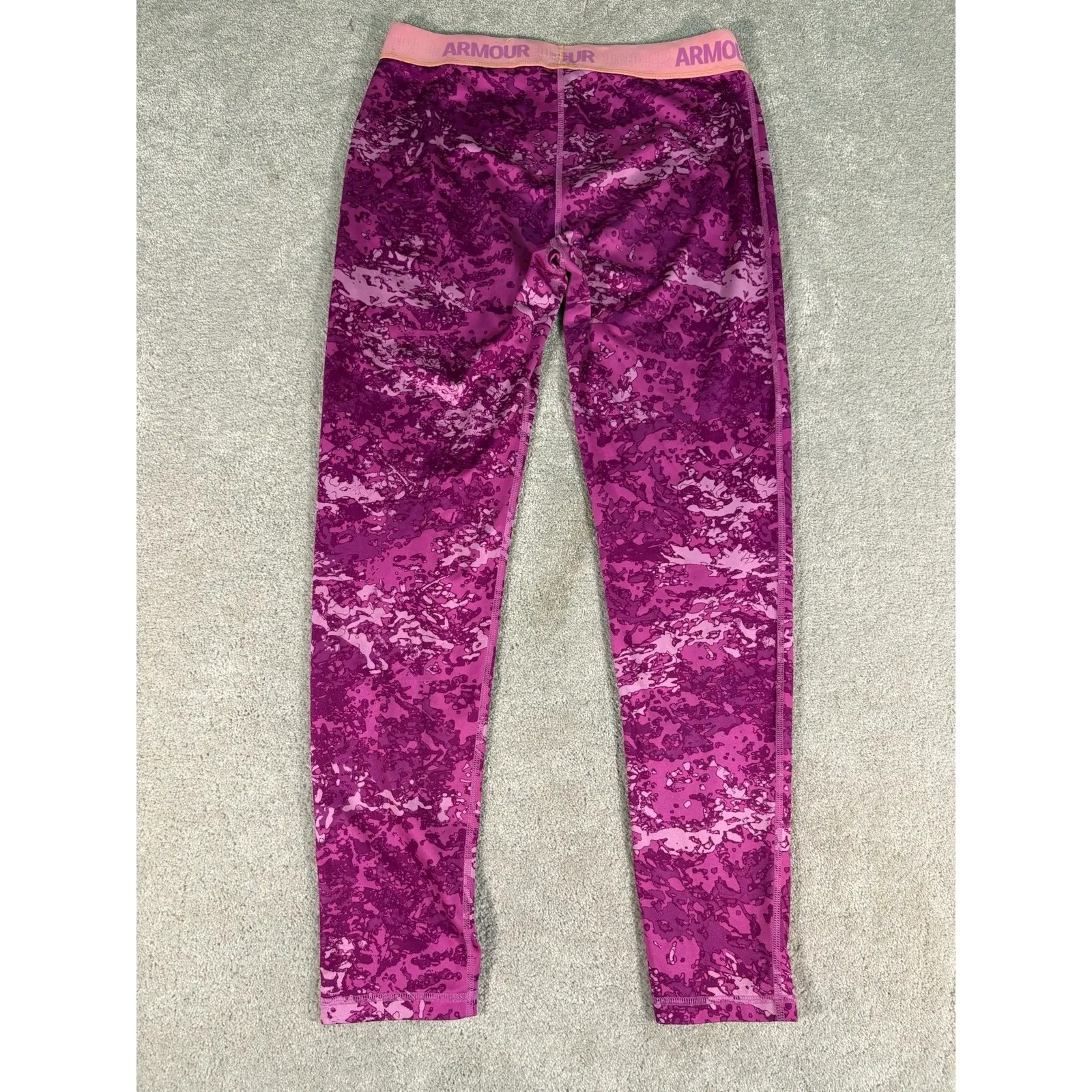 Pink Purple Printer Under Armour Leggings‎ Large? - Image 6