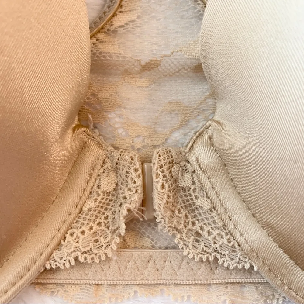 Maidenform One Fab Fit Extra Coverage T-Back T-Shirt Bra Size 38C Nude Tan Cream - Image 5