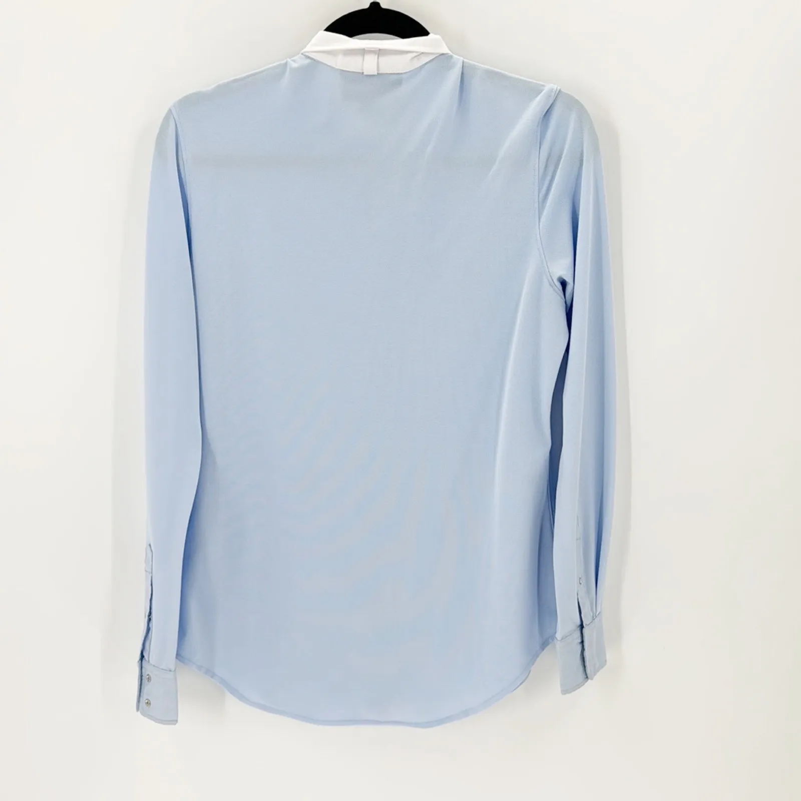 Ariat Pro Series Women’s Blue Equestrian Horse Riding Snap Button Shirt Size 36 - Image 2