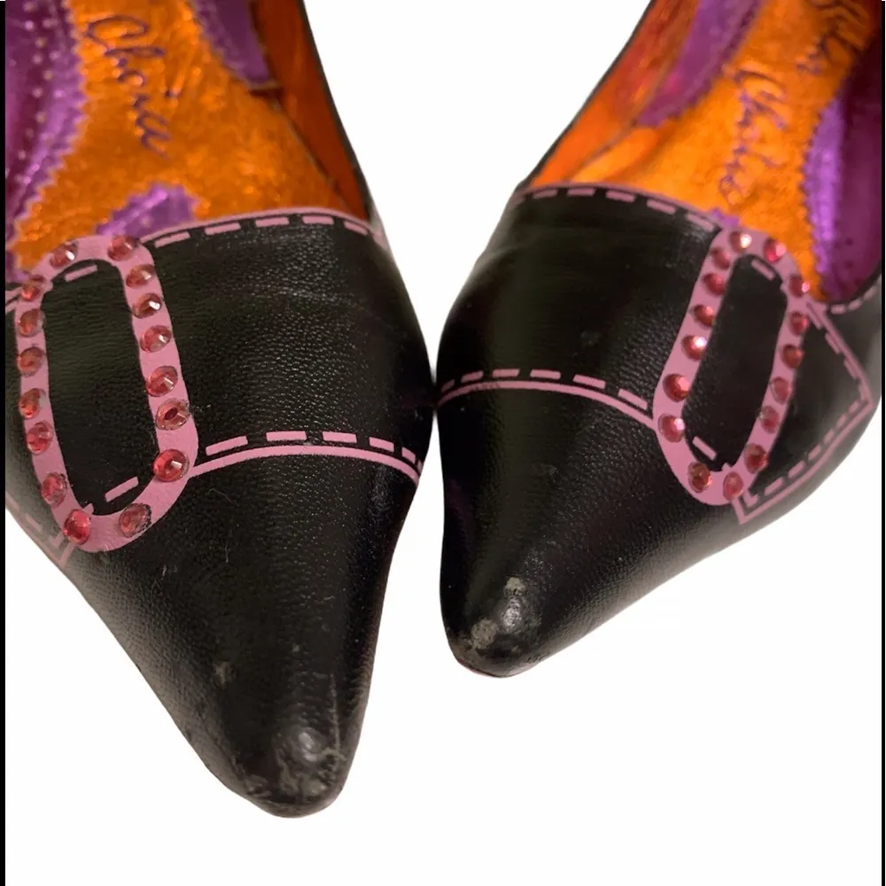 Irregular Choice Black Leather Pumps. Size 5.5 - Image 9