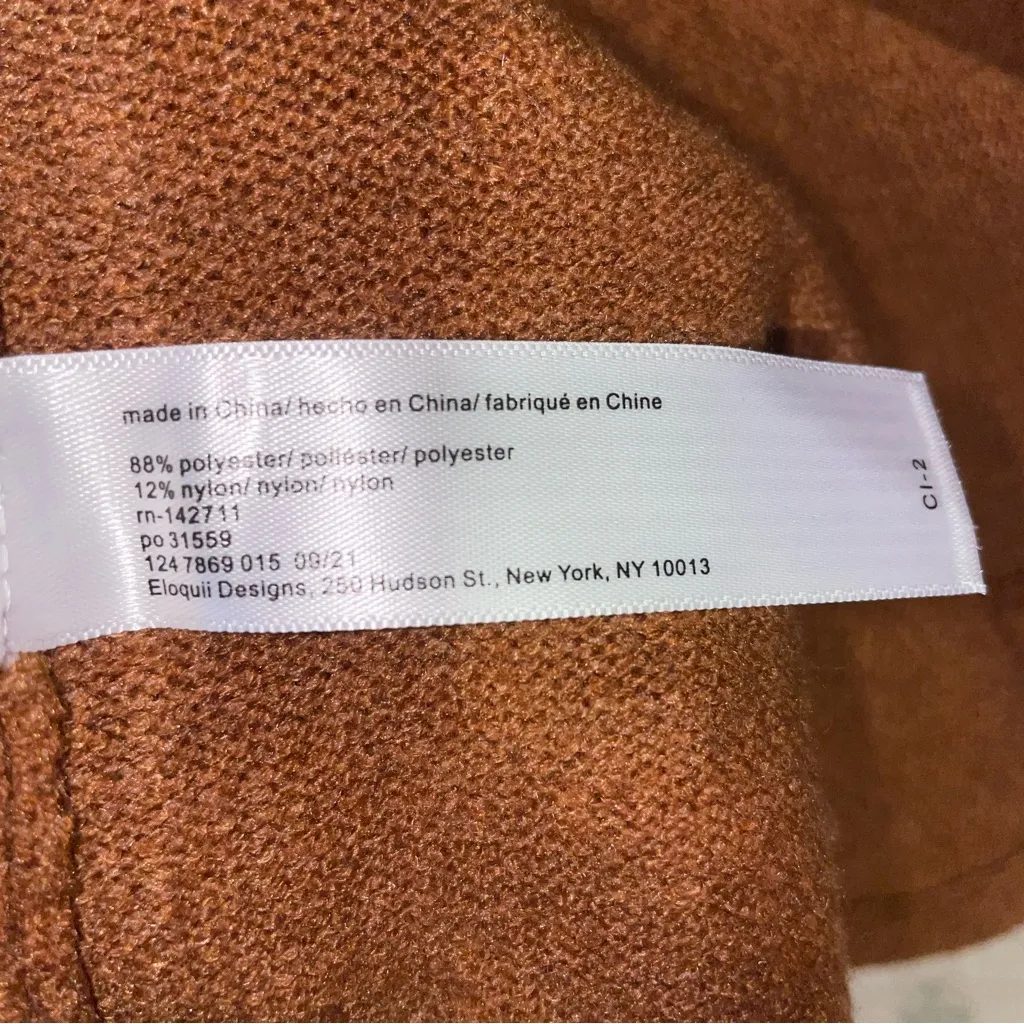 NEW Eloquii Puff Sleeve Collared Sweater Dress Women Size 18/20 Neutral Office - Image 7