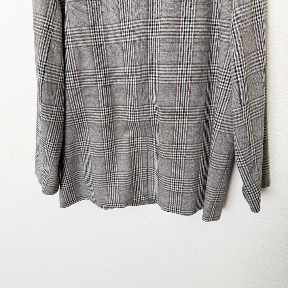 [Madewell] Caldwell Oversized Menswear Plaid Double Breasted Blazer Jacket Sz XL - Image 9