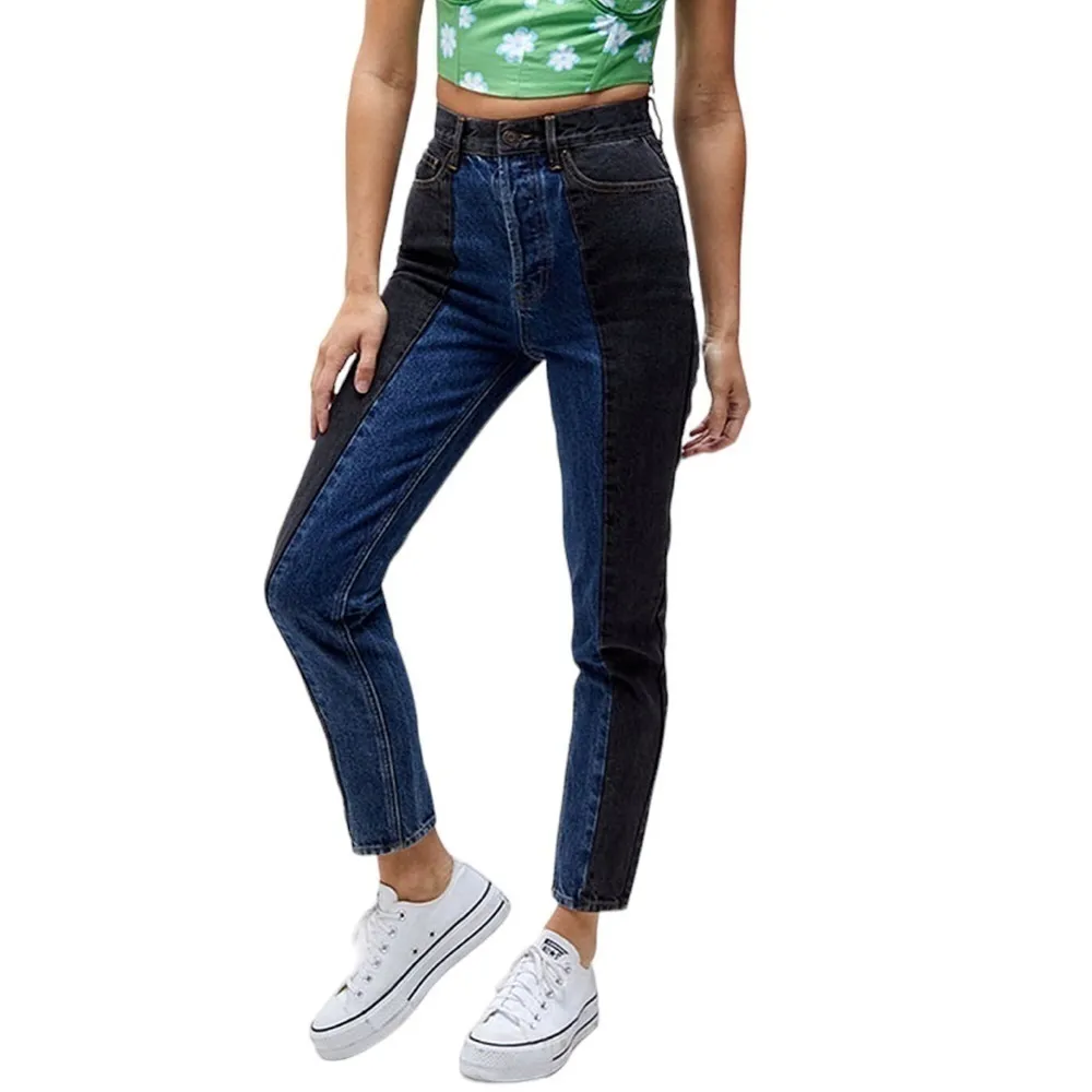 PacSun Women’s Eco Colorblocked Ultra High Waisted Slim Fit Jeans Size 26 Cotton - Image 2