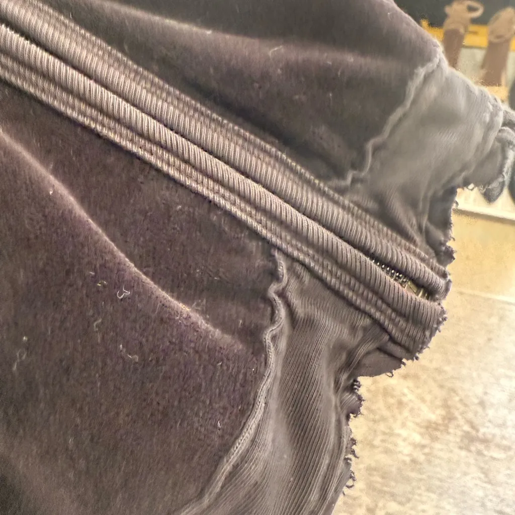 Juicy Couture Vintage Velour Black Velvet Lace Trim Tracksuit Jacket - Image 6