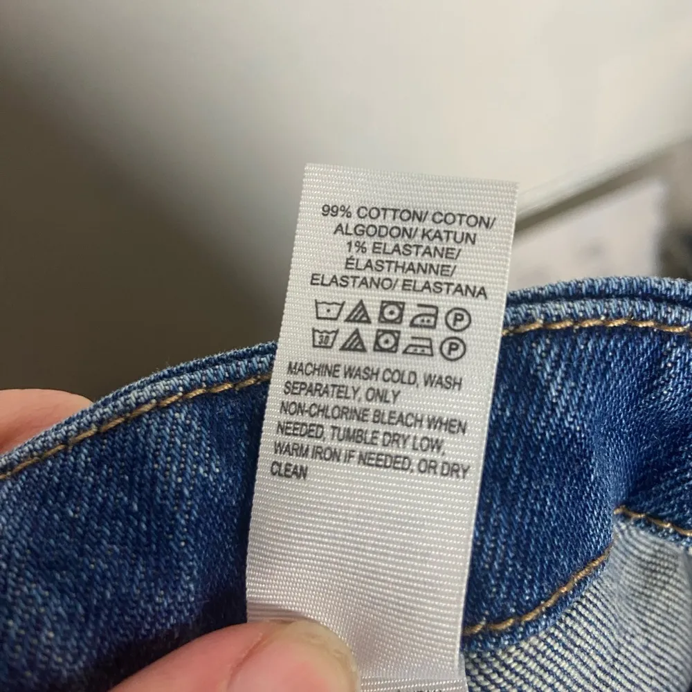 Lucky Brand Size 8/29 Denim A Line Mini Skirt Button Front 90s Western Blue - Image 7