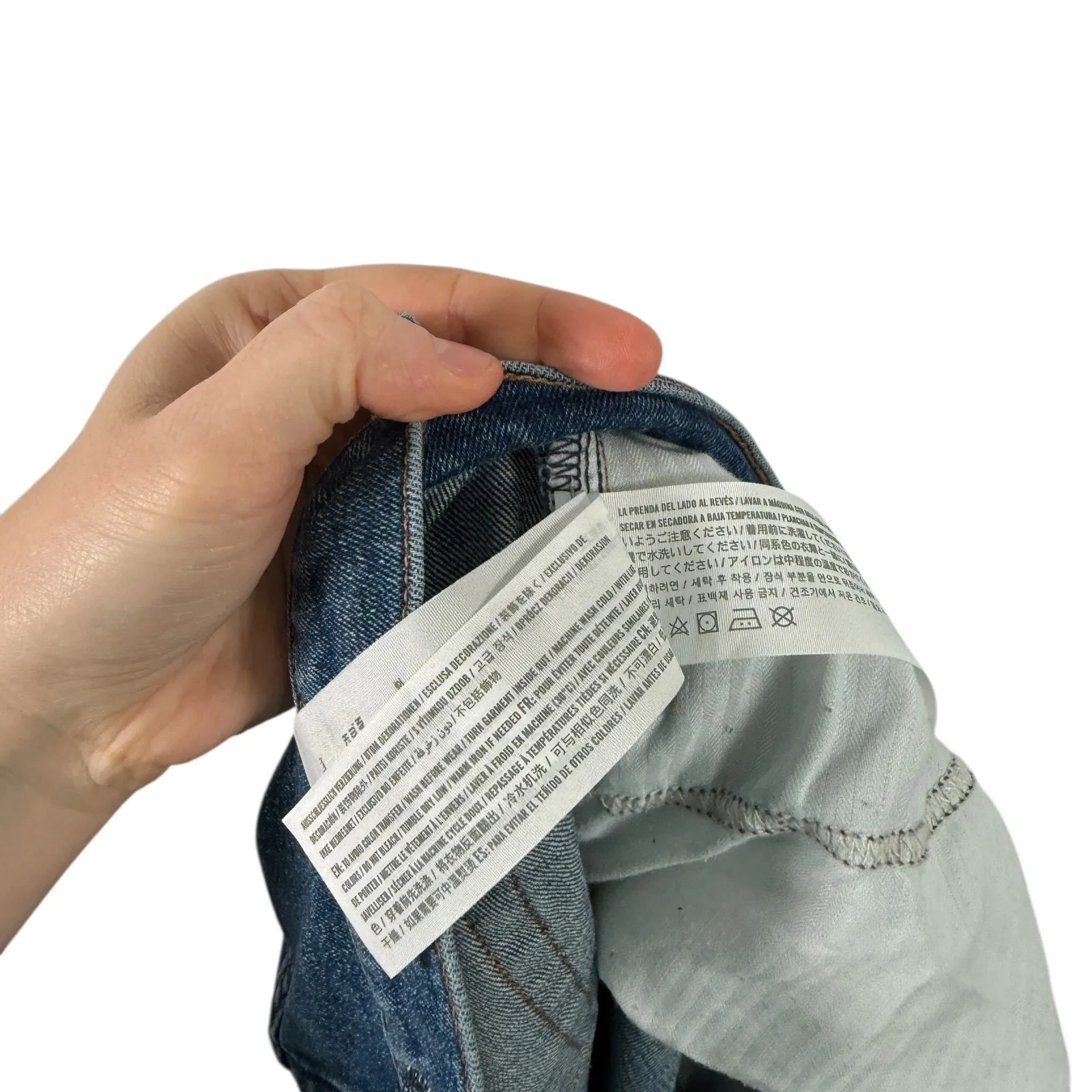 Abercrombie & Fitch Curve Love Ankle Straight Ultra High Rise Jeans Womens 32/14 - Image 8