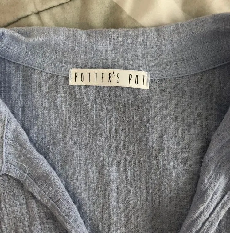 Pottery’s Pot Baby Blue Knot Top - Image 2