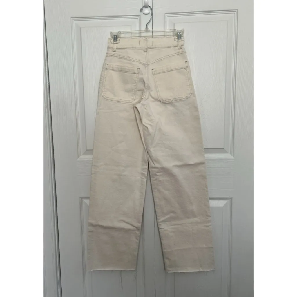 Madewell Emmett Wide-Leg Full Length Jean Patch Pocket Vintage Canvas Size 23 - Image 14