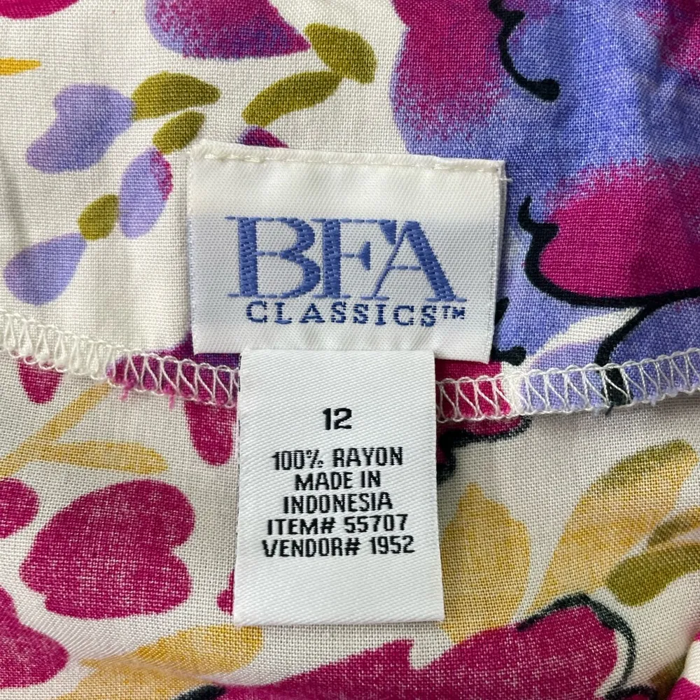 Vintage BFA Floral Open Strappy Back Prairie Cottage Core Maxi Dress - Image 12