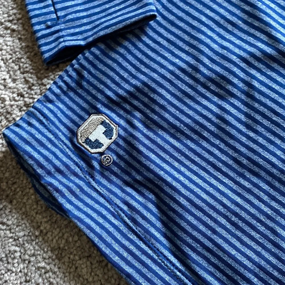 Crable University of Virginia UVA Cavaliers Blue Striped Pullover Hoodie SIZE S - Image 2