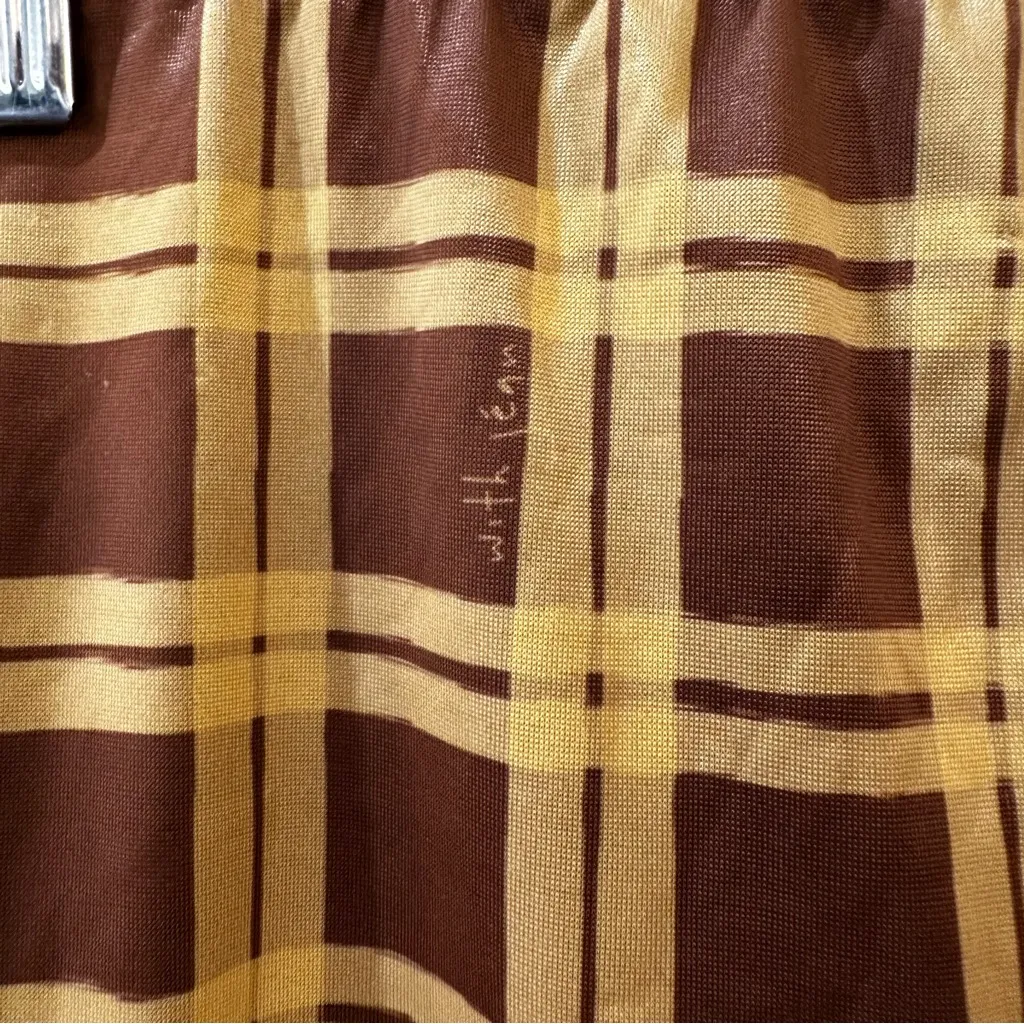 With Jean Miles Plaid Mini Skirt In Cher Yellow Size XS - Image 9