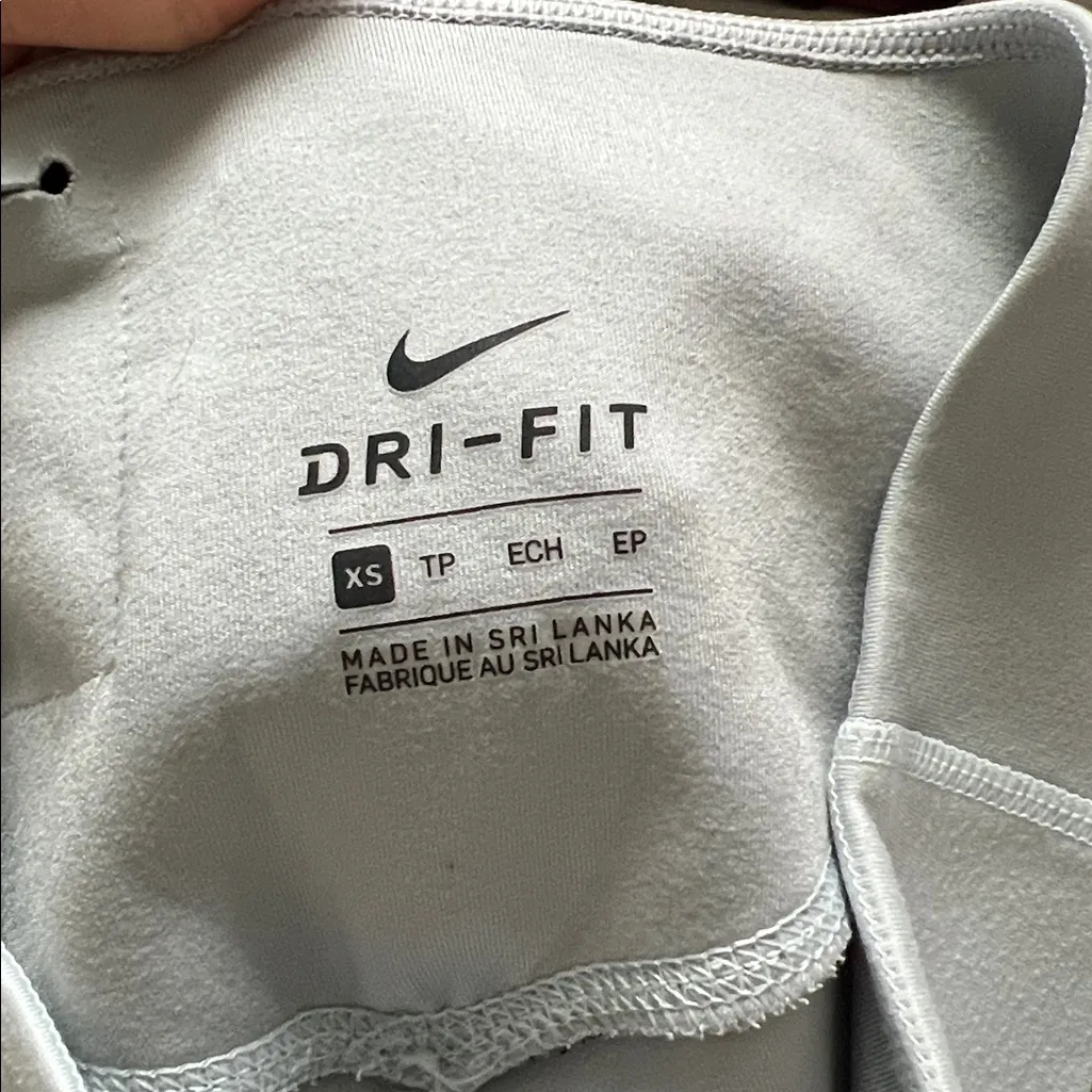 NIKE POWER LEGENDARY Tight Power Training Mid Rise DRI-FIT Leggings Blue XS - Image 8