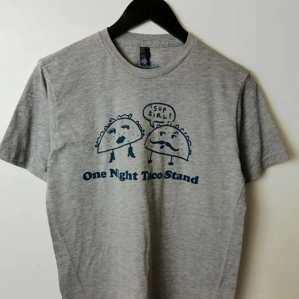 One Night Tace Stand Josh Grider T Shirt Sup Girl Humor Double Sided Graphic M Size M - Image 5