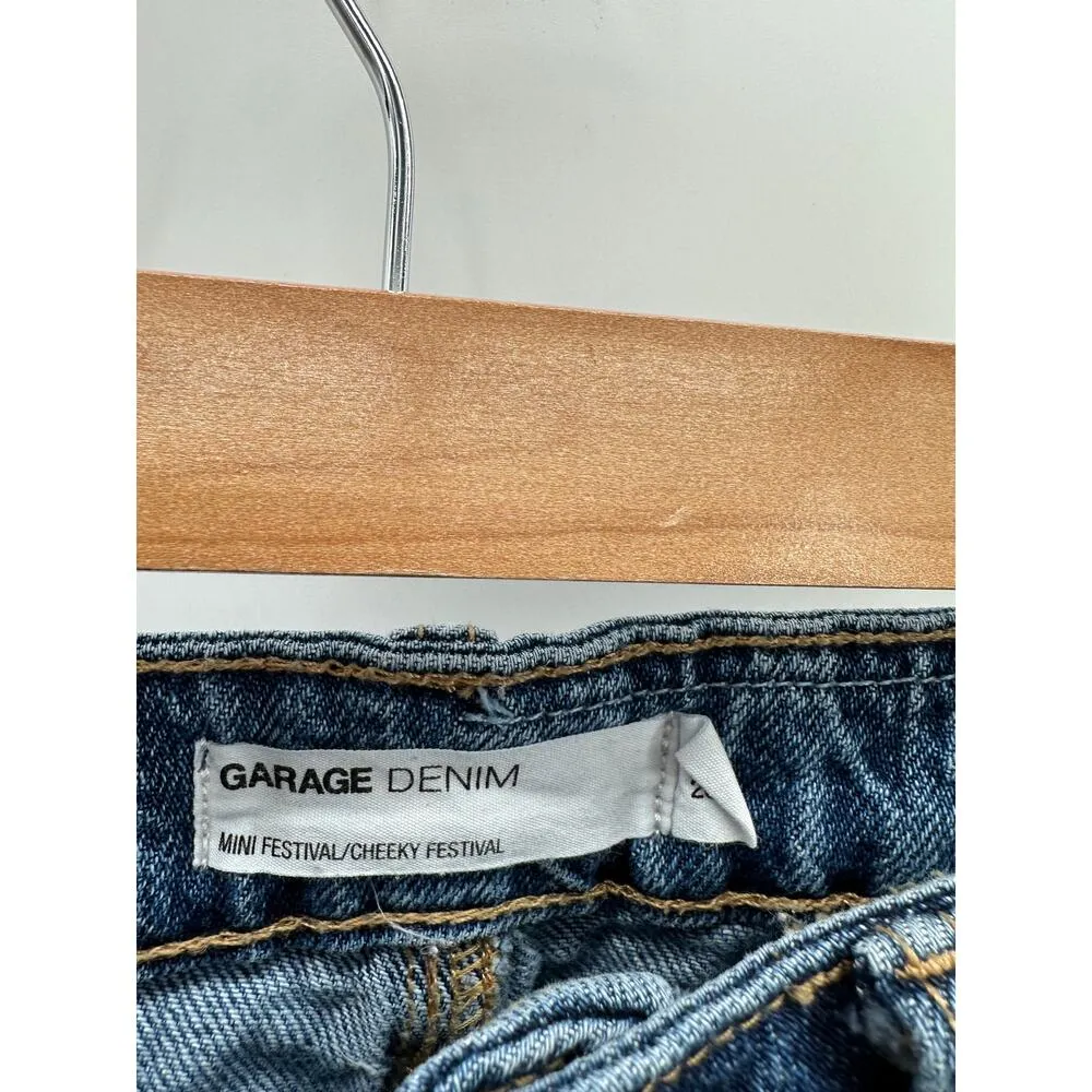 Garage Women Jean Short Size 3 Distressed Festival Cheeky Summer High Waisted - Image 4