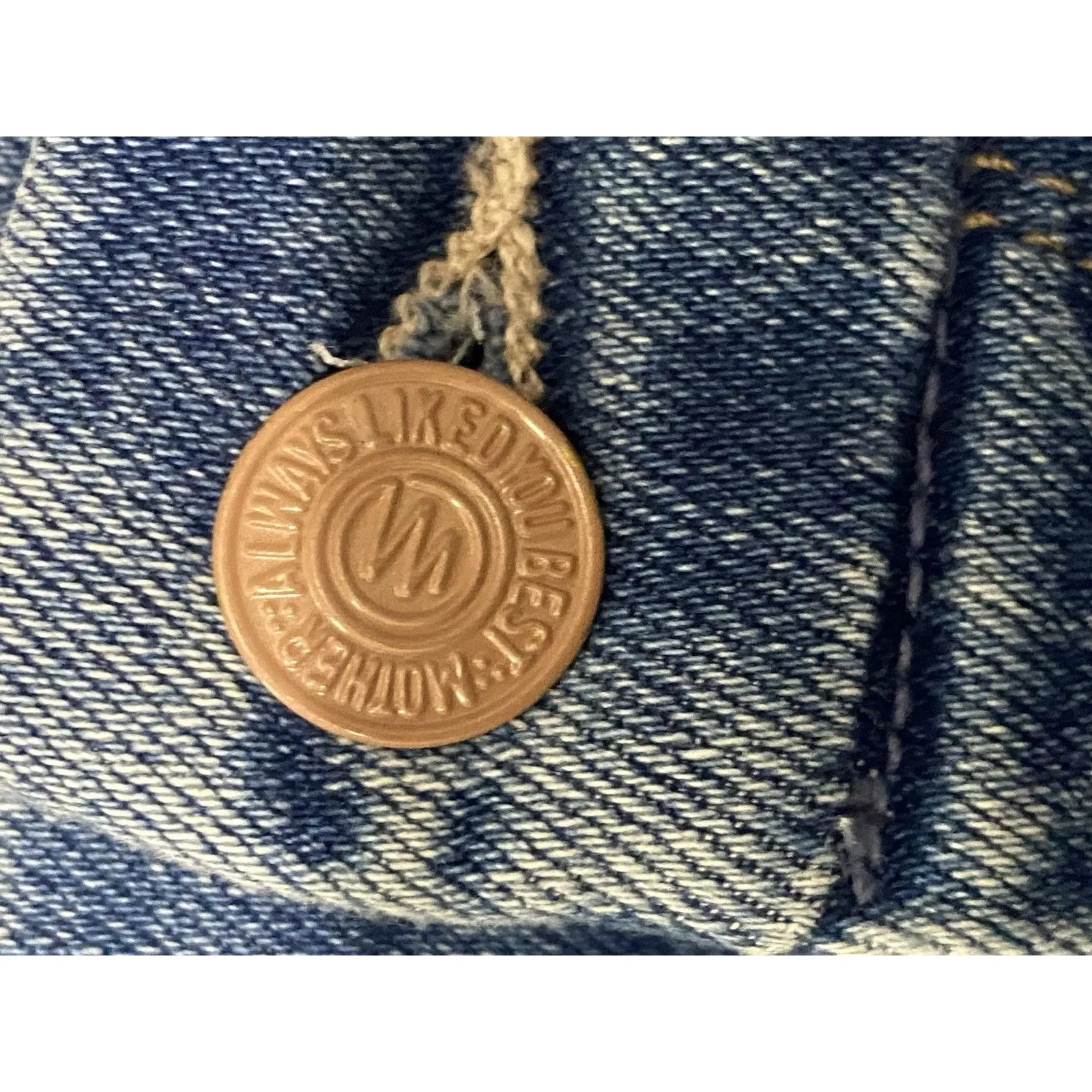 MOTHER High Waisted Looker Ankle Fray In Hey Sun Size 29 Blue - Image 15