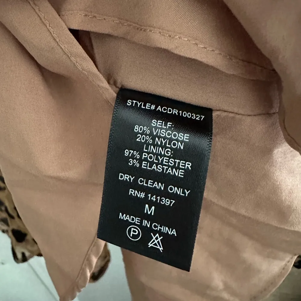 Astr The Label Nikita Leopard Long Sleeve Ruched Mini Dress // Size M - Image 5