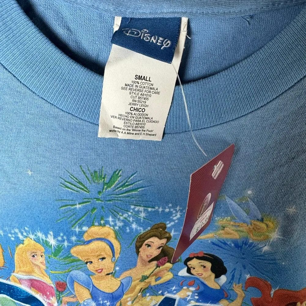 world Disney Character T-Shirt Florida Vintage Parks NWT Size Small - Image 2