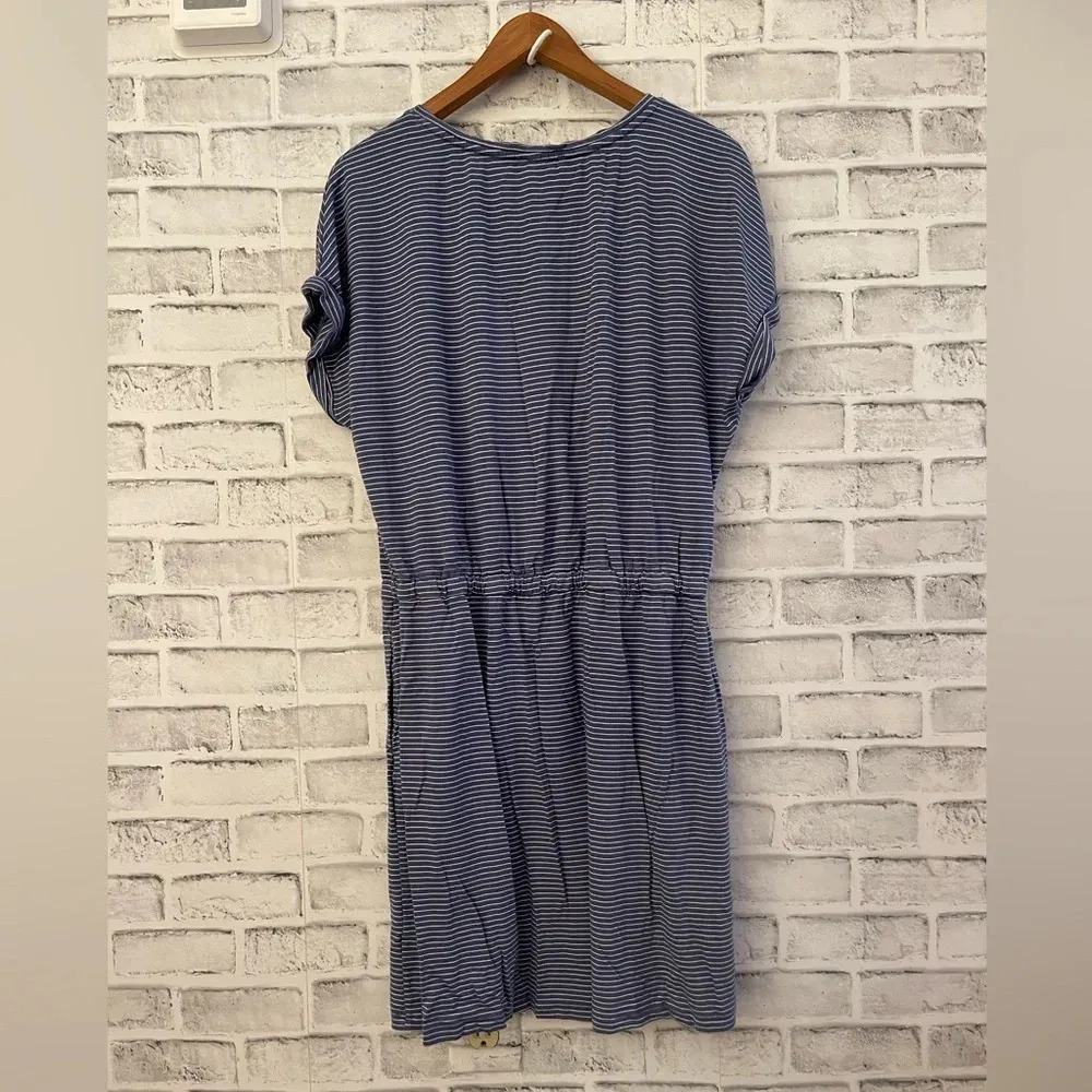 Women’s Hilary Radley stripe pullover short sleeve casual dress cover-up Large - Image 2