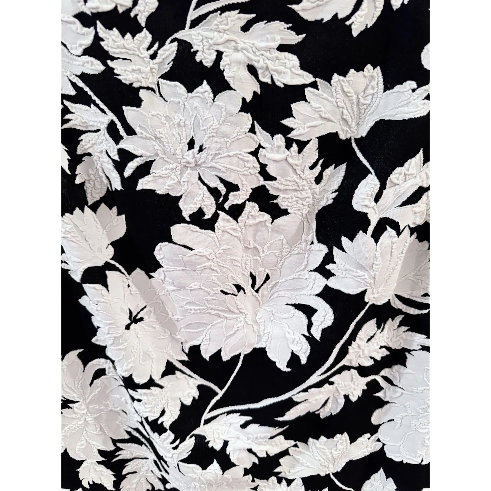 Julia Jordan Floral Print Black White Sheath Dress Size 12 Corporate Core Office - Image 3