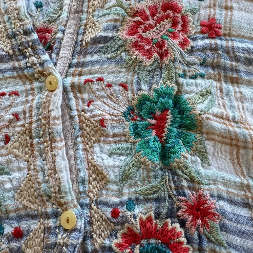 Johnny Was Embroidered 3j Workshop Gauzy size M - Image 3