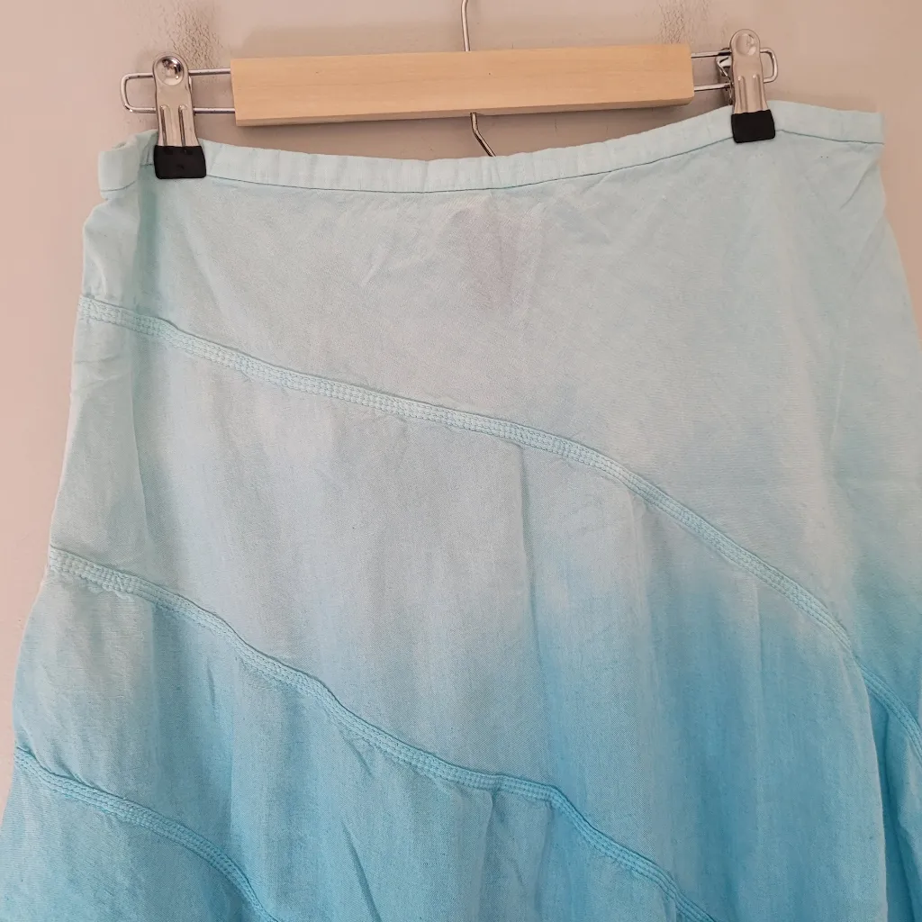 Lane Bryant Blue Ombre Handkerchief Hem Skirt - Image 2