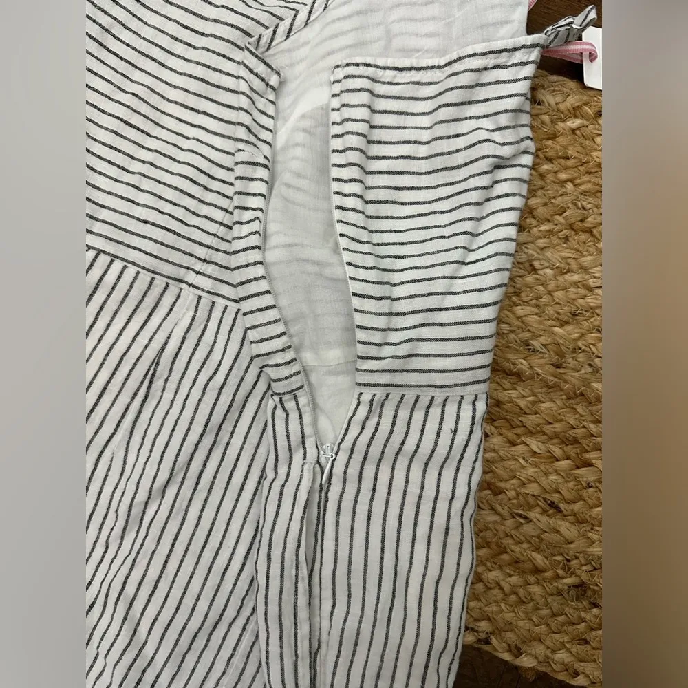 NWT Vineyard Vines Jet Striped Linen Romper  size 8 - Image 4