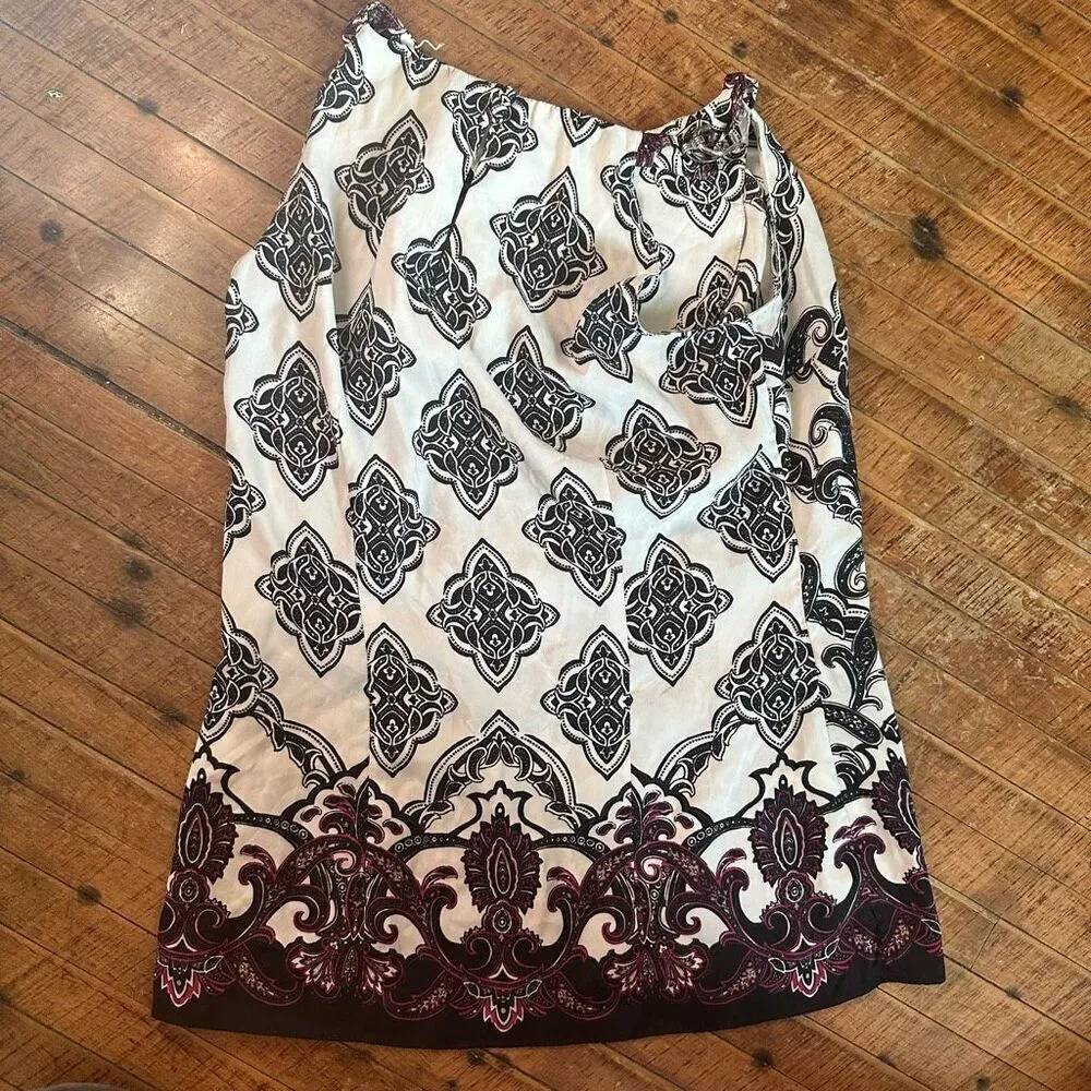 White House Black Market business casual artsy 2 blouse - Image 3