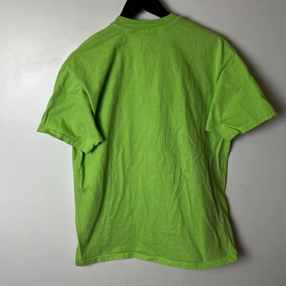 Vintage 90s New Orleans T Shirt Green Large L USA Single Stitch Graphic Tee - Image 3