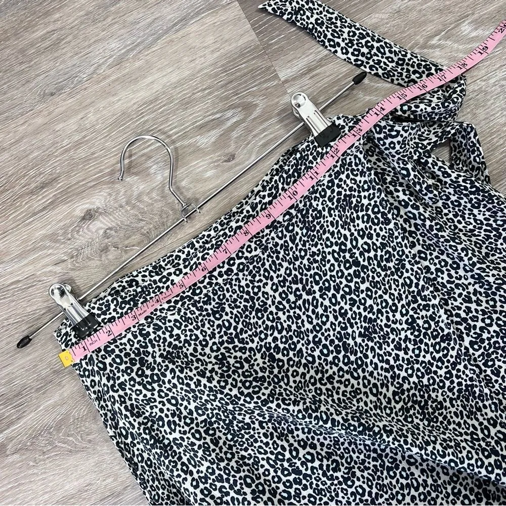 American eagle leopard wrap midi skirt‎ women’s size M - Image 7