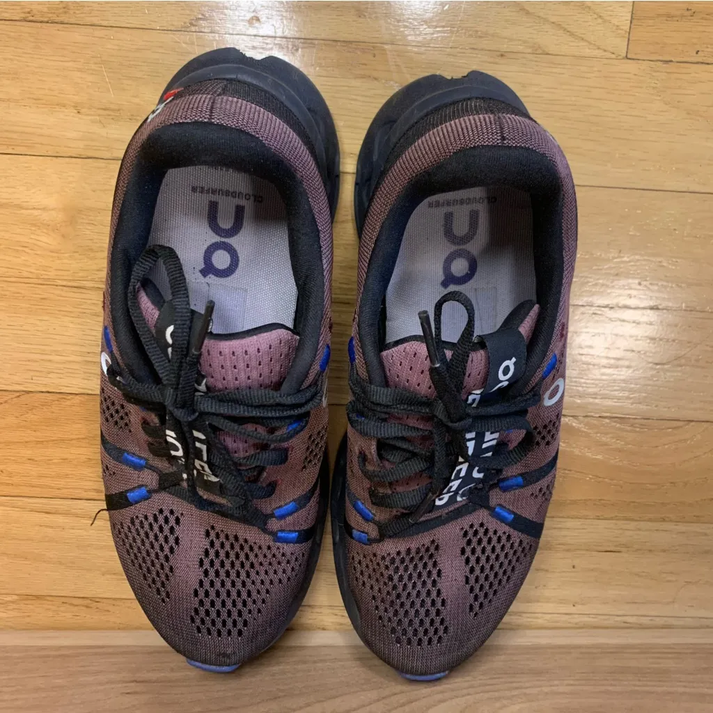 On Running Women's Cloudsurfer Sneakers in Black / Cobalt - Image 6