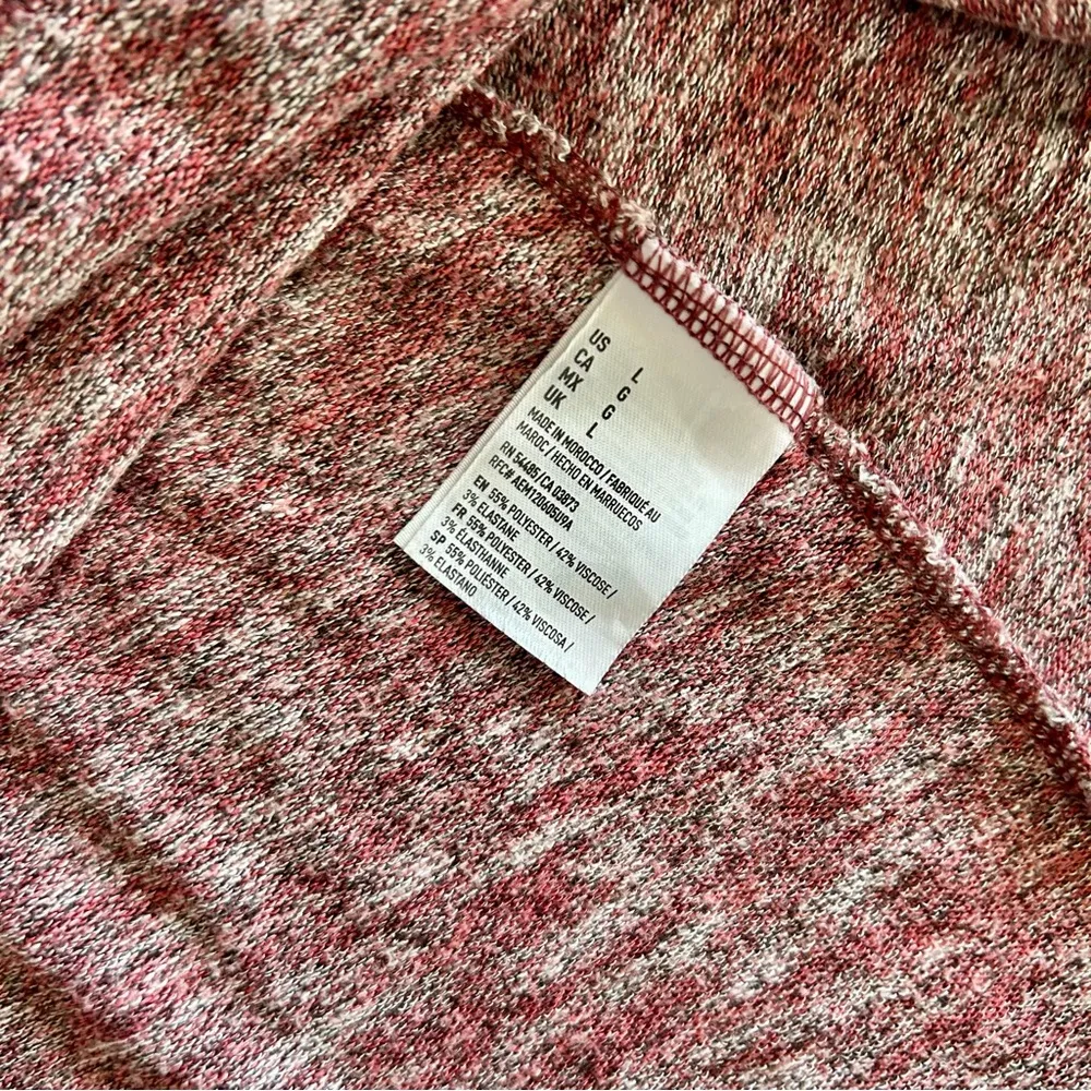 American Eagle Women’s Halter Mini Dress Heathered Red Grey Size Large EUC - Image 3