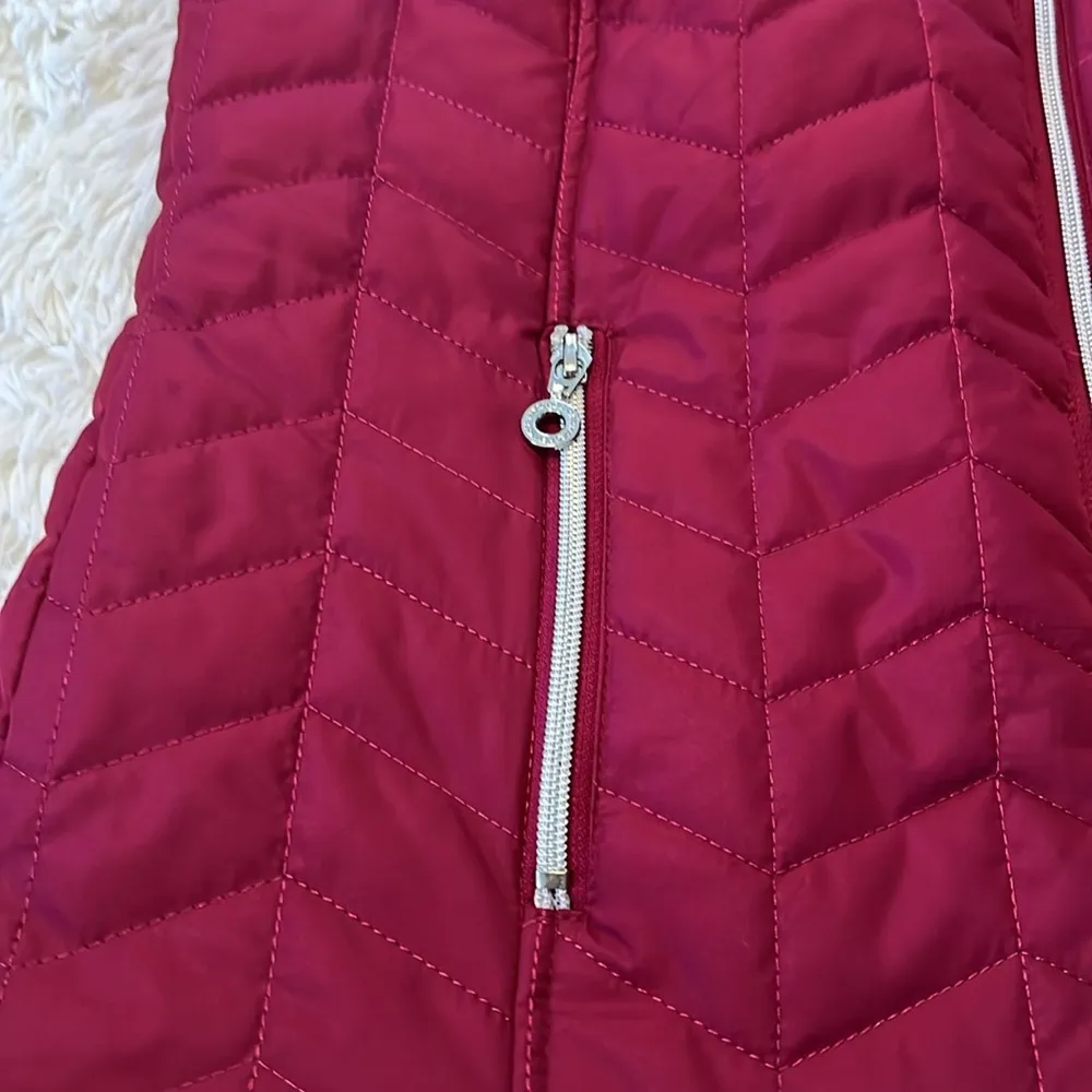 Marc New York  Quilted Vest Color Burgundy Size M NWOT - Image 3