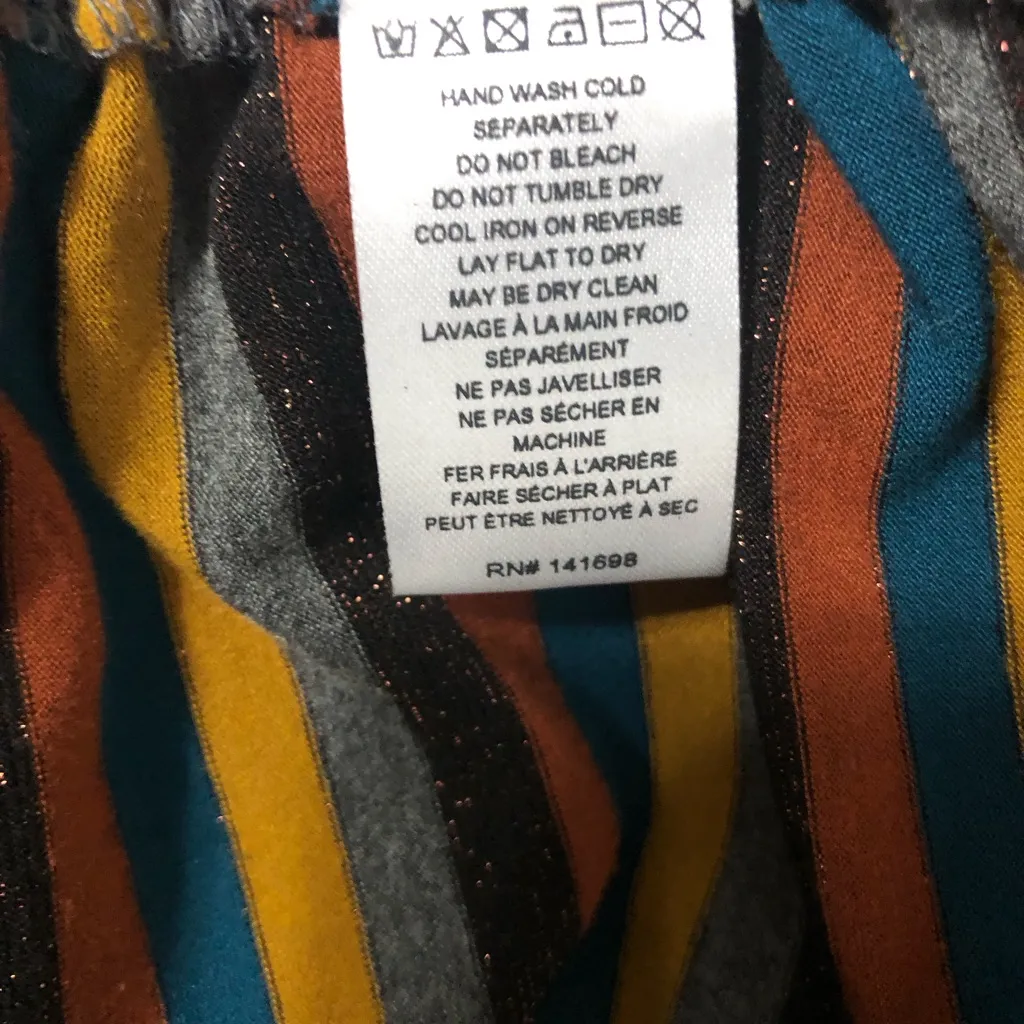 Ramy Brook NY Darinda bodycon jersey striped dress women’s size XS‎ cap sleeve - Image 13