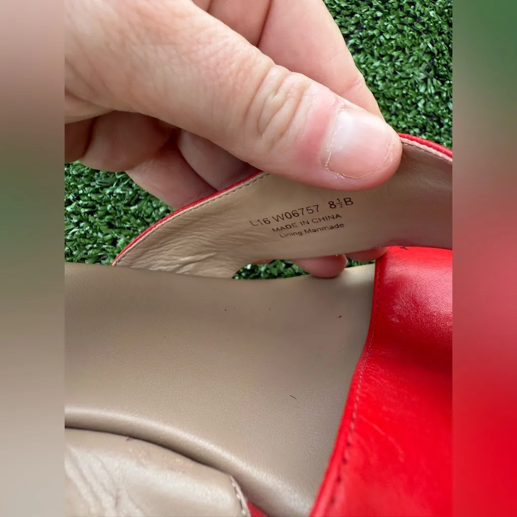 Cole Haan Red Women's Briella Grand II Wedge Slide Sandal Size 8.5B - Image 4