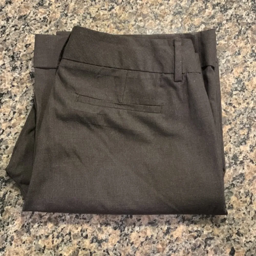 Banana Republic Charcoal Gray Wide Leg Cuffed Trousers Size 10 EUC #0487 - Image 11