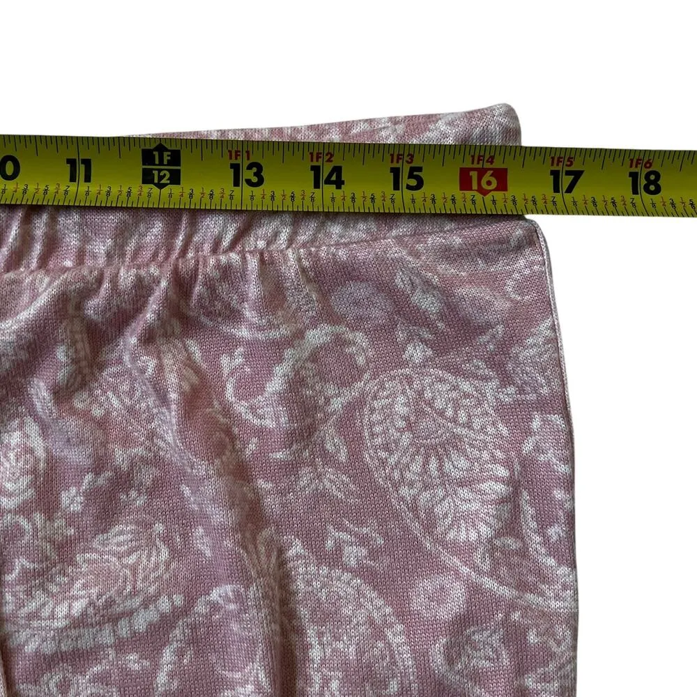 Lucky Brand Pink Paisley Pajama Pants Women Size Medium | 15-18 - Image 4