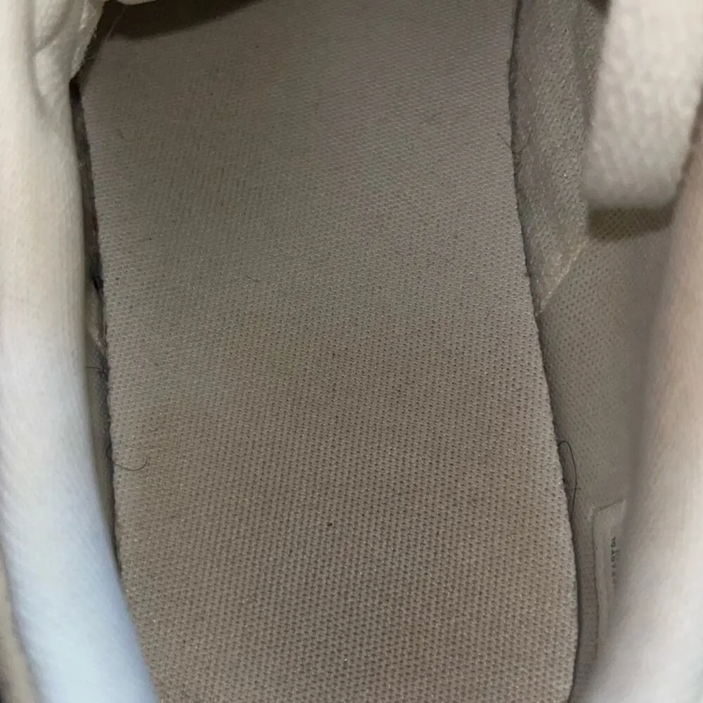 NIKE Capri III LTH Sneaker Womens Size 8.5 White Metallic Swoosh Low Top Lace Up - Image 7