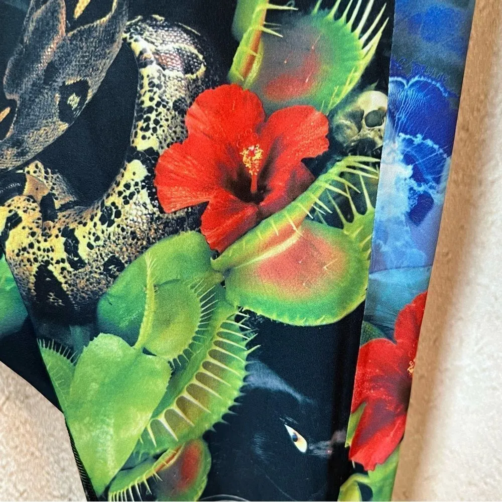 Reebok Venus Flytrap Print CrossFit Rev Chase Leggings B45245 - Image 8